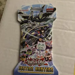 Yu-Gi-Oh Justice Hunters Sleeved Booster Pack English 1st Edition X16 - Image 1