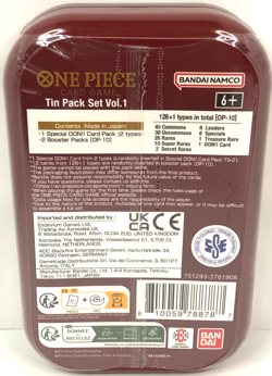 🔥 One Piece Gol D. Roger TCG Tin Vol. 1 TS-01 w/2 OP-10 packs & 1 Don Card 🔥 - Image 2