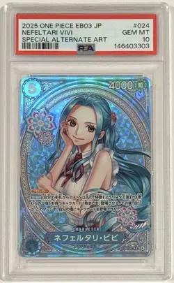2025 One Piece Nefeltari Vivi EB03-024 Special Alternate Art PSA 10 Gem Mint JP - Image 1