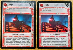 STAR WARS CCG - Dodge - rare misprint + corrected card set - Decipher Inc. 1997 - Image 1