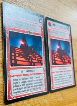 STAR WARS CCG - Dodge - rare misprint + corrected card set - Decipher Inc. 1997 - Image 2