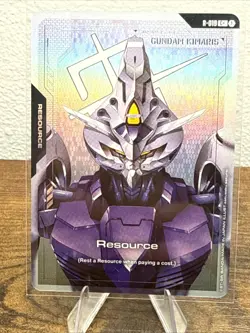 Gundam TCG Card Game Dual Impact Foil Resource GD02 C+ R-019 Gundam Kimaris - Image 1