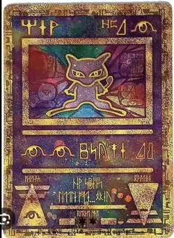 Pokemon 2000 Ancient Mew WOTC Movie Promo Card - Image 1
