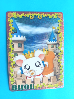 HAMTARO BIJOU BEAUTIFUL PRINCESS FOIL RARE INSERT SERIES 1 CARD LITTLE HAMSTERS - Image 1