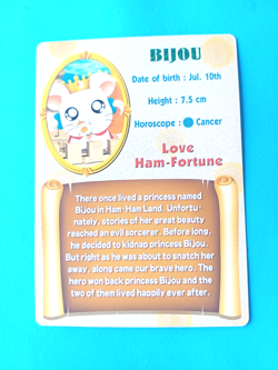 HAMTARO BIJOU BEAUTIFUL PRINCESS FOIL RARE INSERT SERIES 1 CARD LITTLE HAMSTERS - Image 4