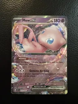 Pokemon Mew ex Double Rare Card SV151 151/165 Full Art Holo EX 180 HP - Image 1