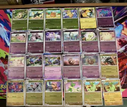 2025 Pokemon Phantasmal Flames 1-94 Master Set HOLOS and REVERSE And EX CARDS NM - Image 5