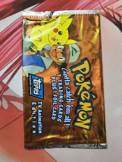 Pokemon - Topps TV Animation Edition EMPTY Wrapper Pack (No Cards) - Image 1
