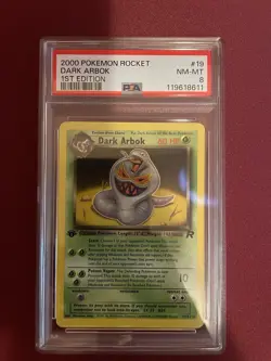 Dark Arbok (Rare/1. Edition) - Pokemon Card (PSA 8) 19/82 Team Rocket 2000 - Image 2