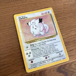 Pokemon Card Clefairy 5/102 Base Set Holo Holo Rare WOTC Played - Image 2