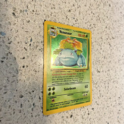 Venusaur 15/102 Base Set Holo MP - Moderately Played Pokemon Card TCG - Image 3