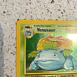 Venusaur 15/102 Base Set Holo MP - Moderately Played Pokemon Card TCG - Image 4