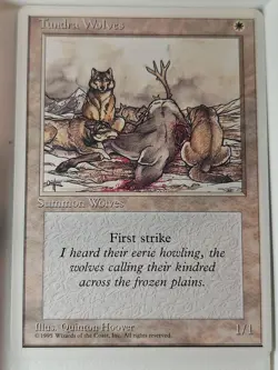 Tundra Wolves - 4th Edition Core Set - Magic the Gathering MTG Nice! - Image 1