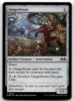 LP FOIL Gingerbrute #246 Wilds of Eldraine WOE Magic MTG - Image 1