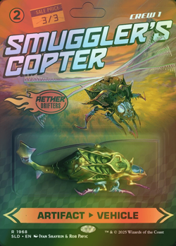 MTG Smuggler's Copter // Smuggler's Copter Borderless Foil ** sld ** En - Image 1