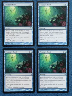 MTG 4x Treasure Hunt x4 NM Worldwake Magic the Gathering Playset - Image 1