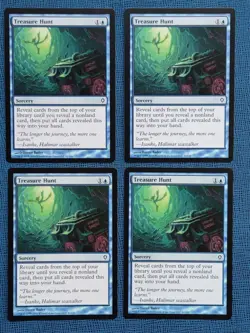 MTG 4x Treasure Hunt x4 NM Worldwake Magic the Gathering Playset - Image 2