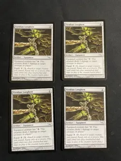 MtG x4 Viridian Longbow Mirrodin Magic the Gathering - Image 1