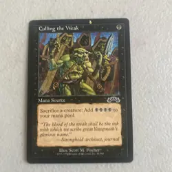 Magic The Gathering MTG Exodus Culling the Weak - Image 1