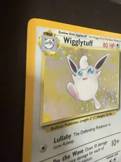 Pokemon Wigglytuff Jungle Holo Rare Card 16/64 80 HP 1999 Wizards No Set Symbol - Image 2