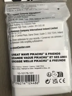 2023 Pokemon Center Great Wave Pikachu & Friends Card Sleeves TCG (65 Sleeves) - Image 5