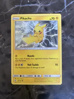 Pikachu Pokemon Card 66/236 Cosmic Eclipse Sun And Moon Era - Image 1