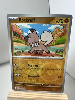 Pokemon Rockruff 084/159 SV09 Journey Together Reverse Holo Common NM 2025 TCG - Image 1