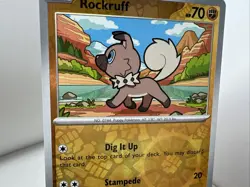 Pokemon Rockruff 084/159 SV09 Journey Together Reverse Holo Common NM 2025 TCG - Image 5