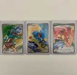 Pokemon First Partner Illustration Collection MEP Bulbasaur Charmander Squirtle - Image 1