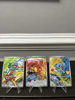 Pokemon TCG First Partner Illustration Collection Series 1 Kanto GEN 1 Starters - Image 1