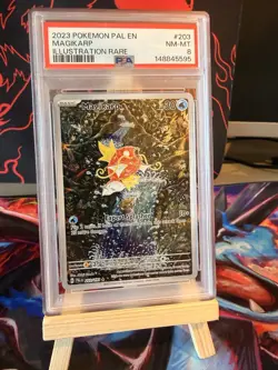 Pokemon TCG Magikarp Paldea Evolved 203/193 Illustration Rare PSA 8 NM/MT - Image 1