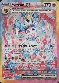 Pokemon TCG Sylveon EX SIR 156/131 Prismatic Evolutions English NM+ - Image 1