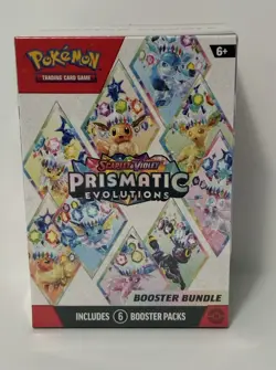Pokemon TCG Scarlet vs Violet Prismatic Evolution Booster Bundle 6 Booster Pack - Image 2