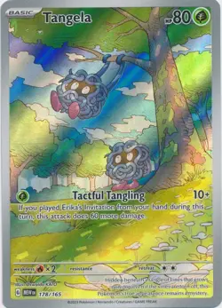 Tangela - 178/165 Illustration Rare Scarlet and Violet 151 Pokemon TCG - Image 1