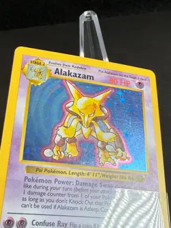 1999 Alakazam 1/102 Shadowless Holo Rare Base Set Pokemon - Image 5