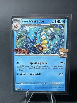 Pokemon TCG Misty's Gyarados Holo Rare Destined Rivals Stamped 049/182 - Image 1