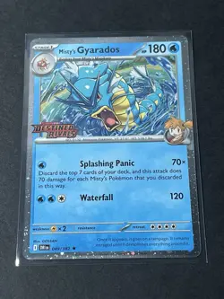 Pokemon TCG Misty's Gyarados Holo Rare Destined Rivals Stamped 049/182 - Image 3