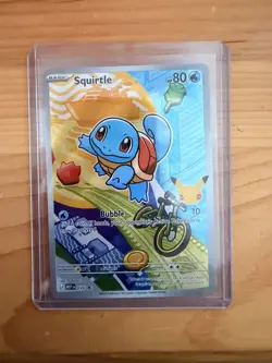 Pokemon TCG First Partner Illustration Squirtle Promo Full Art Holo 037 NM - Image 1