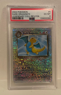 Pokemon Legendary Collection Reverse Holo Dark Dragonite #5/110 PSA 6 EX-MT - Image 1