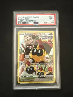 2022 POKEMON SWORD & SHIELD ASTRAL RADIANCE #TG07 FULL ART/FALINKS PSA 9 - Image 1