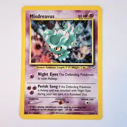 SWIRL Misdreavus 11/64 Neo Revelation Holo Rare Unlimited 2000 Pokemon TCG - Image 1