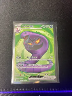 Pokemon Arbok EX Ultra Rare Full Art Holo 270 HP Sv Scarlet Violet 151 185/165 - Image 1