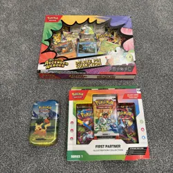 Pokemon Ascended Heroes First Partner Illustration Deluxe Pin Collection Bundle - Image 1