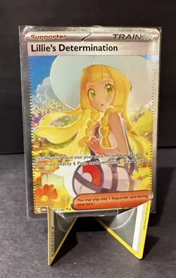 Pokemon Lillie's Determination Mega Evolution SIR 184/132 -NM - Image 3