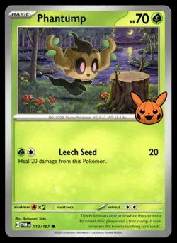 Phantump Trick or Trade BOOster Bundle 2024 012/167 MP Pokemon TCG | Buy 10 Get - Image 1