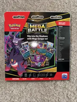 Mega Gengar ex Pokemon TCG Mega Battle Deck Sealed Haunter 027 - Image 2