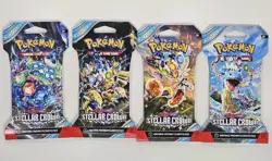 Pokemon TCG: Scarlet & Violet Stellar Crown Sleeved Booster Pack Full Art Set - Image 1
