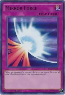 YUGIOH Mirror Force DUSA-EN048 1st edition Ultra Rare LP - NM - Image 1