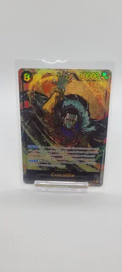 Crocodile OP14-120 Alternate Art The Azure Sea's Seven Sec One Piece Alt Secret - Image 1