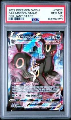 PSA 10 Umbreon Vmax TG23/TG30 Pokemon Brilliant Stars Trainer Gallery - Image 1